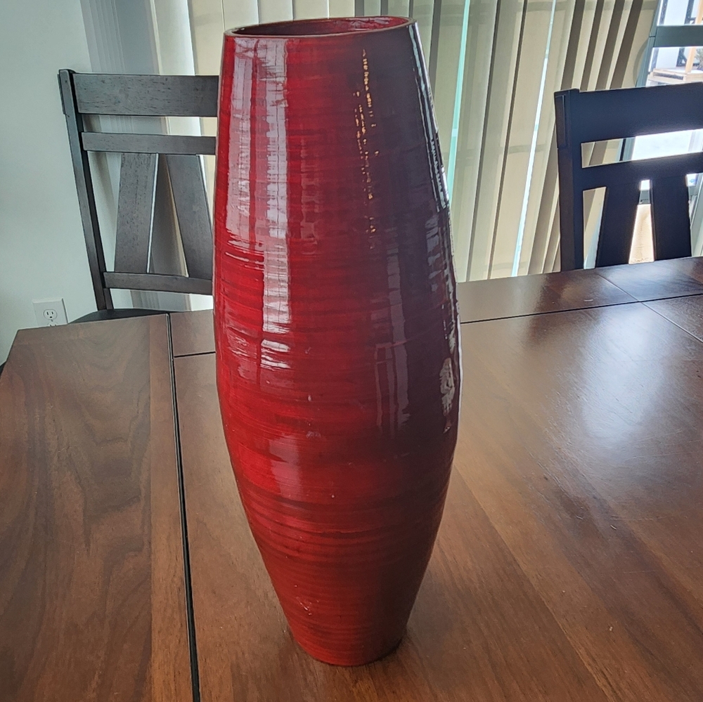 Red Vase